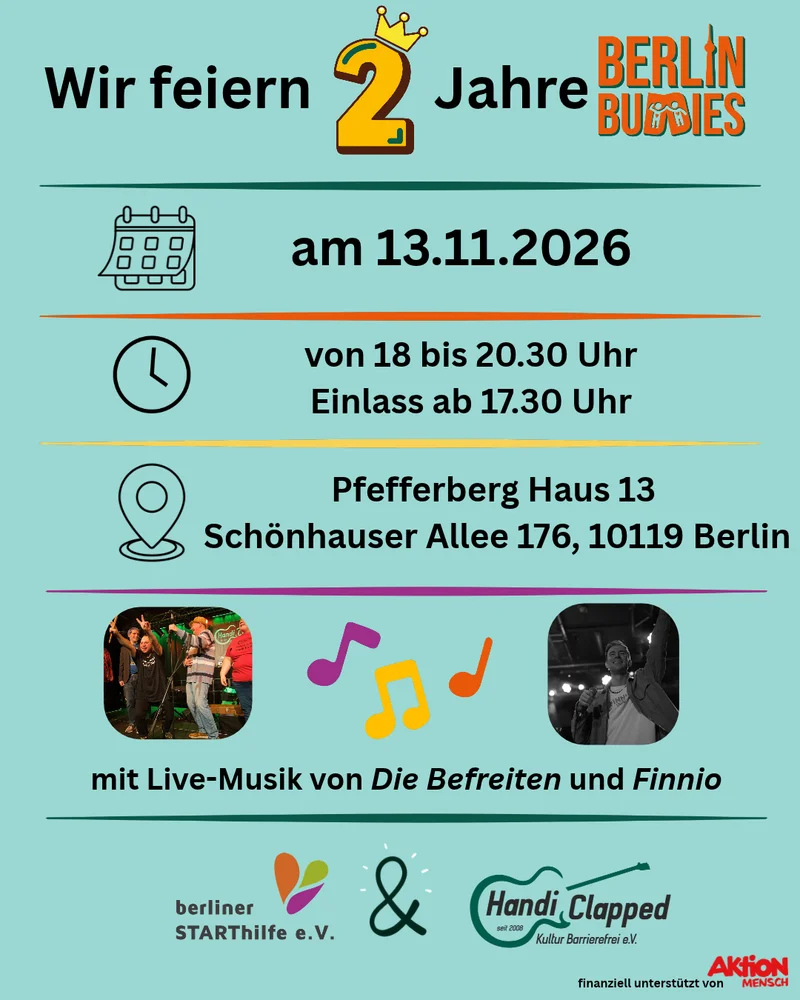 Berlin Buddies Geburtstagskonzert 13.11